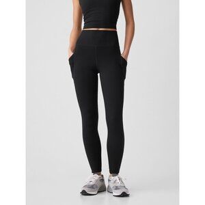 NWOT GapFit High Rise Blackout Full Length Leggings - True Black - Small